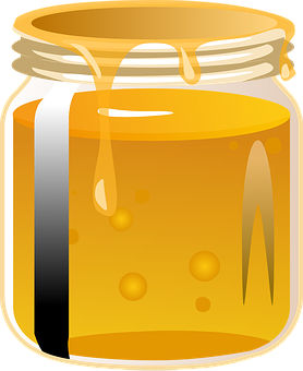 Honey Jar Vector Illustration