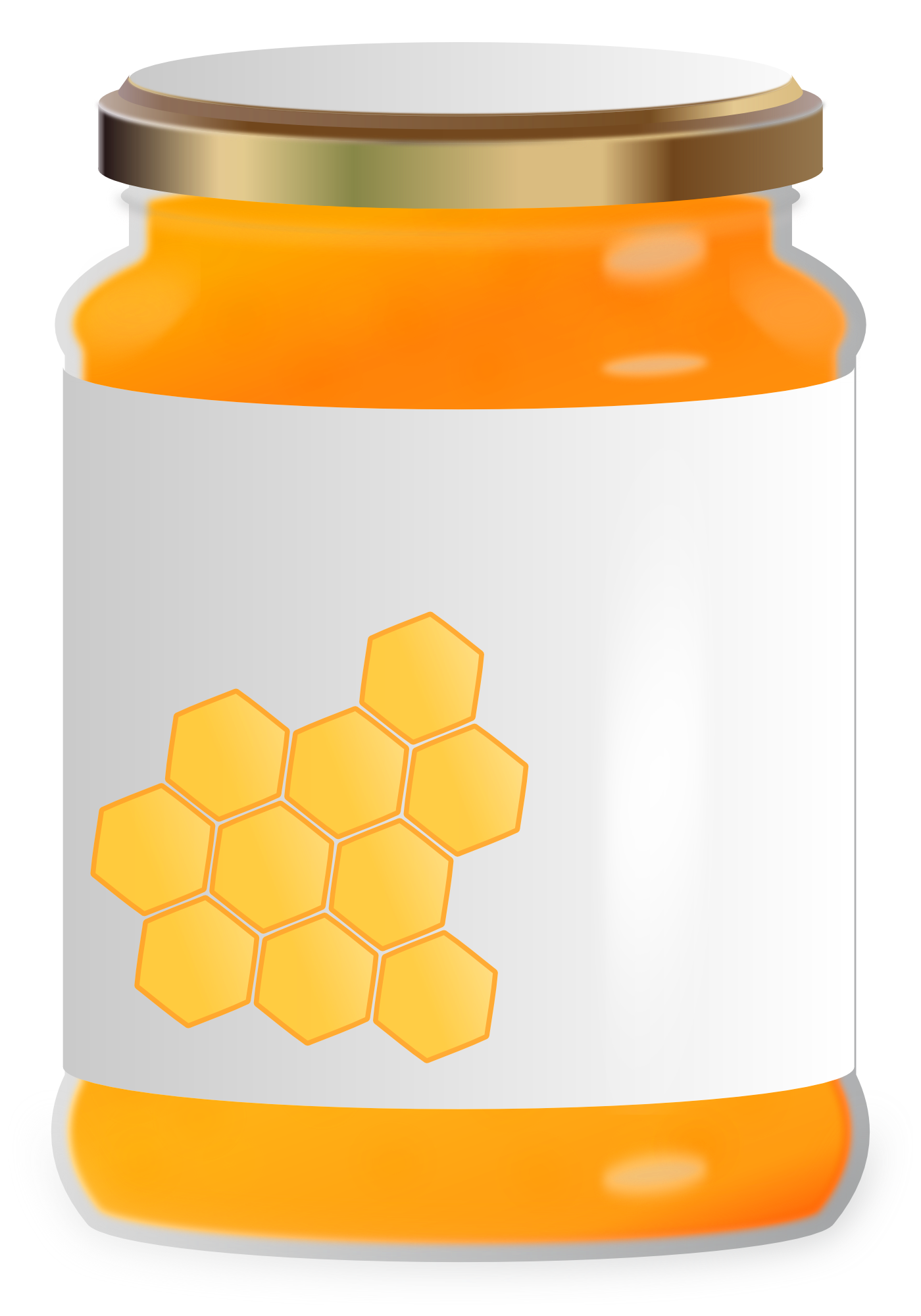 Honey Jar Vector Illustration