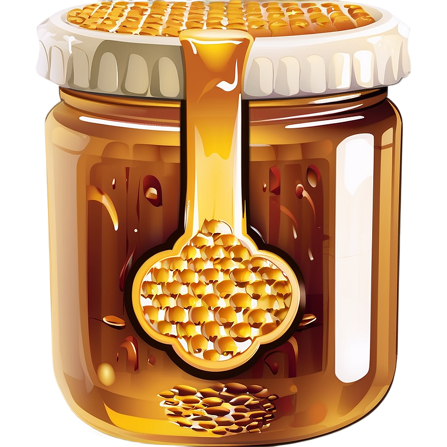 Honey Jar Vector Png Kcx24