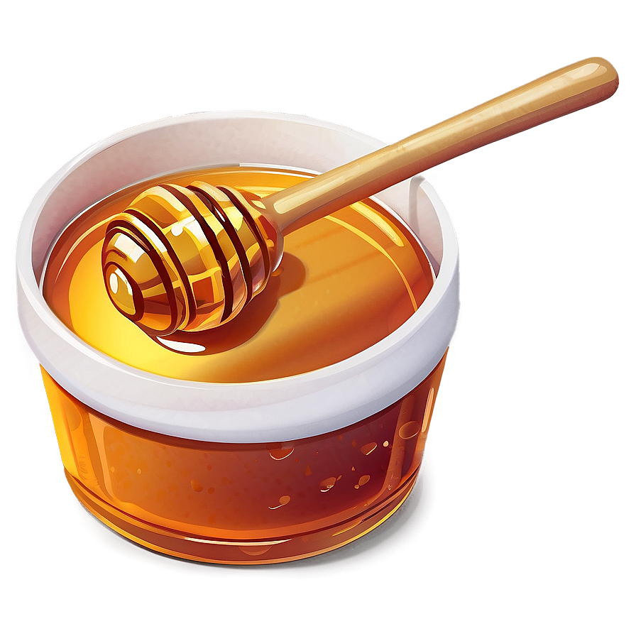 Honey Jar With Dipper Png 06212024