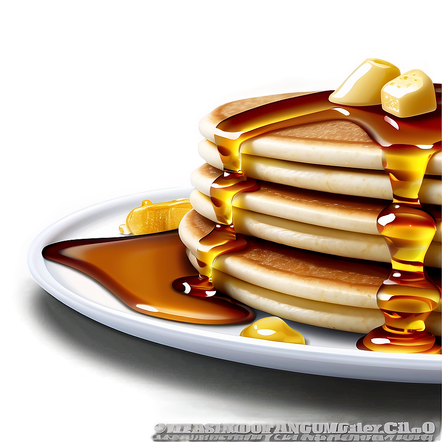 Honey On Pancakes Png Smd91