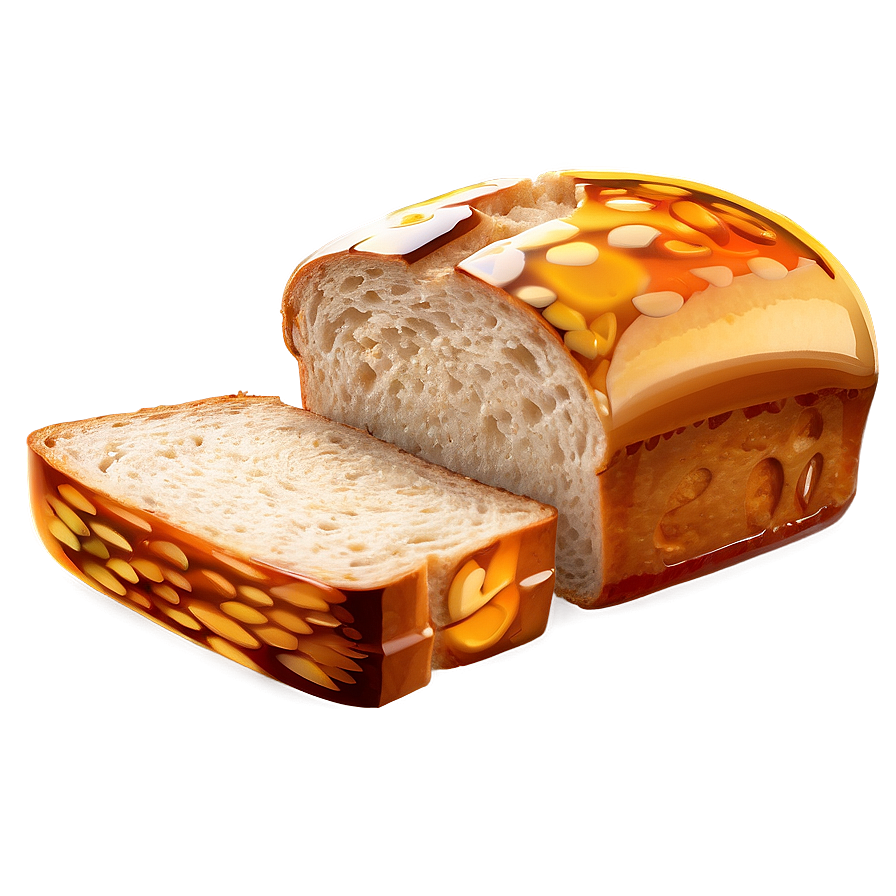 Honey Wheat Bread Slice Png 06132024