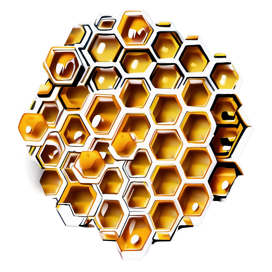 Honeycomb Pattern Illustration Png 16