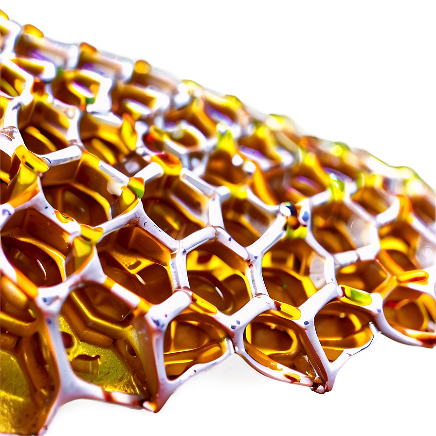 Honeycomb Structure Close-up Png 80