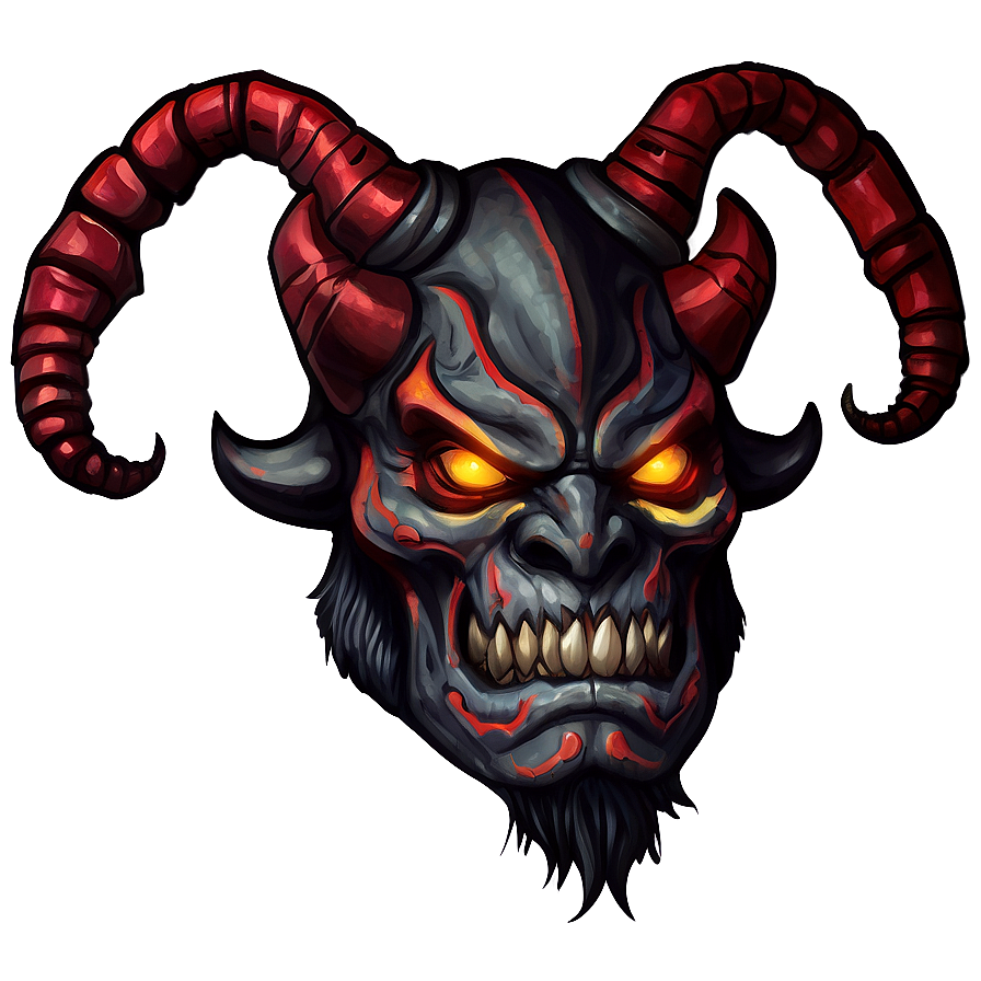 Horned Oni Drawing Png 06122024