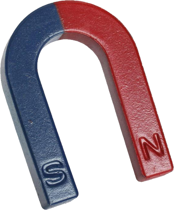 Horseshoe Magnet Red Blue Poles