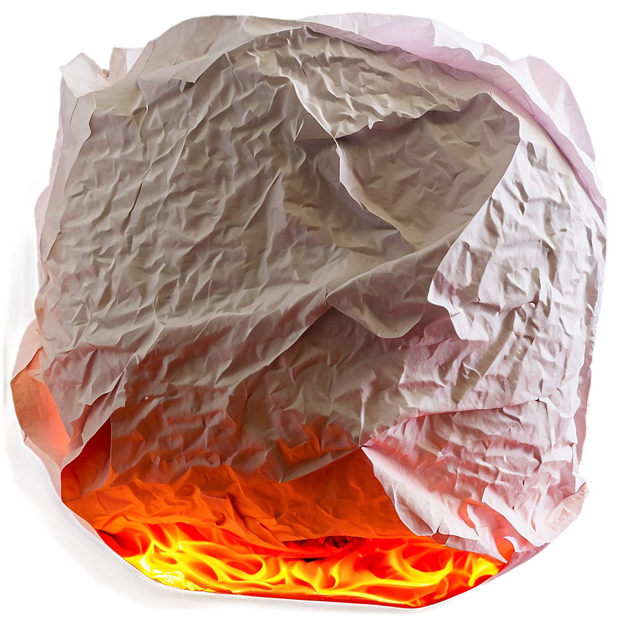 Hot Burning Paper Look Png 31