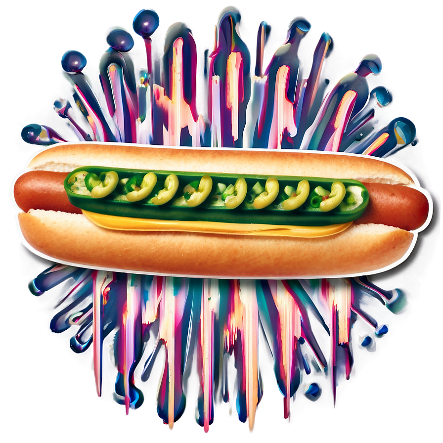 Hot Dog With Jalapenos Png Veg5