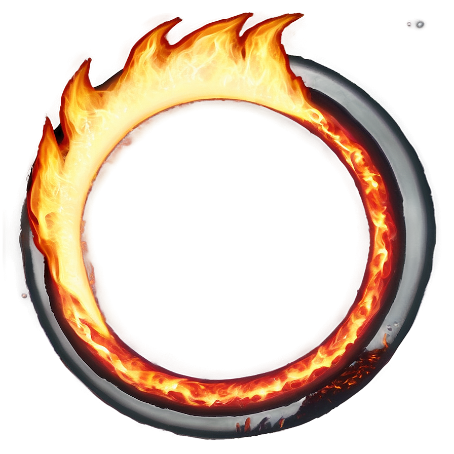 Hot Fire Circle Image Png 06272024