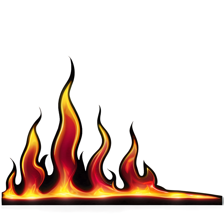 Hot Flame Border Png Rru2