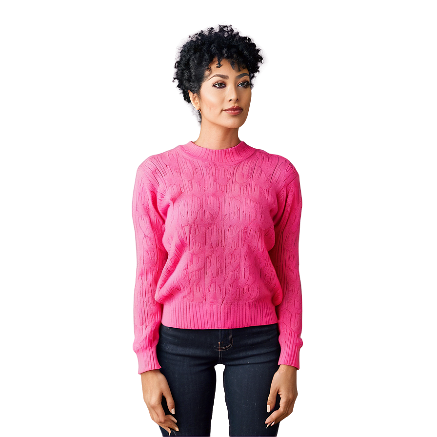 Hot Pink Sweater Png 06292024