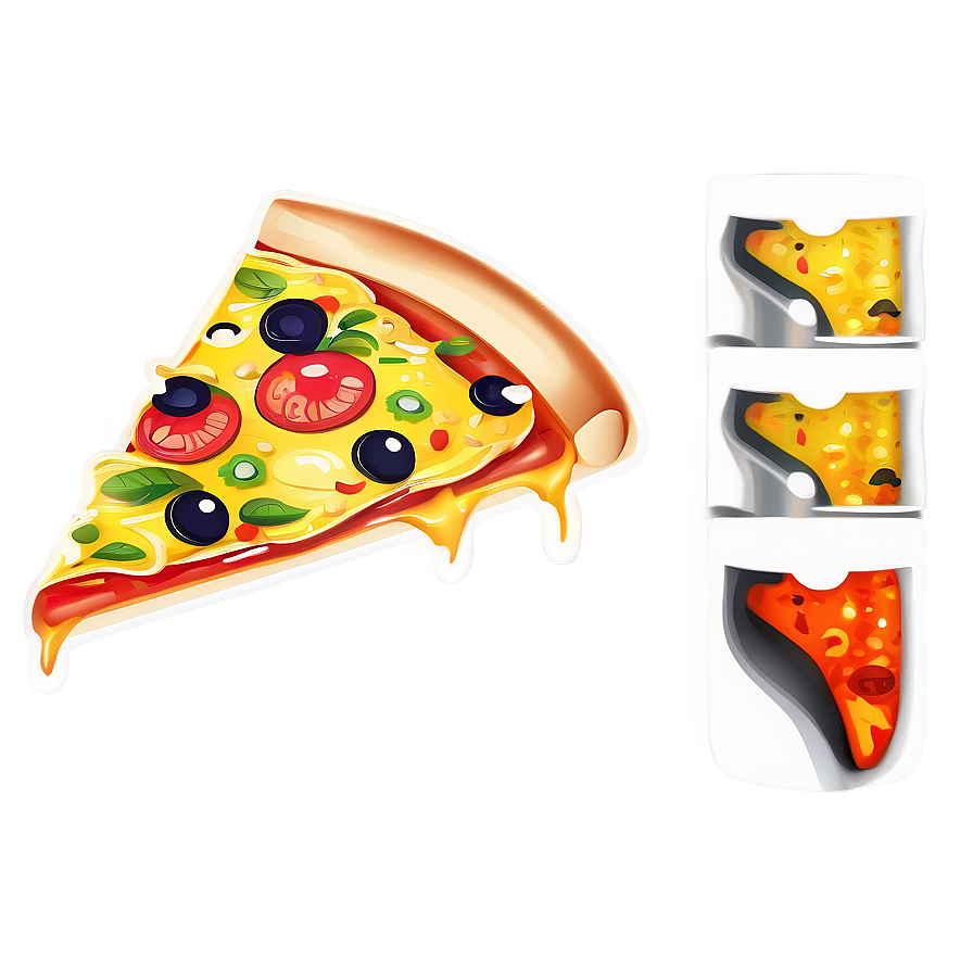 Hot Pizza Slice Vector Png Bbb