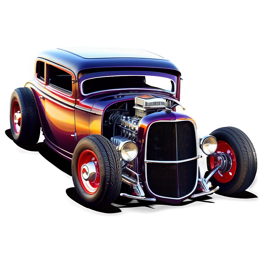 Hot Rod Car Outline Png 06282024