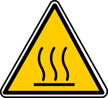 Hot Surface Warning Sign