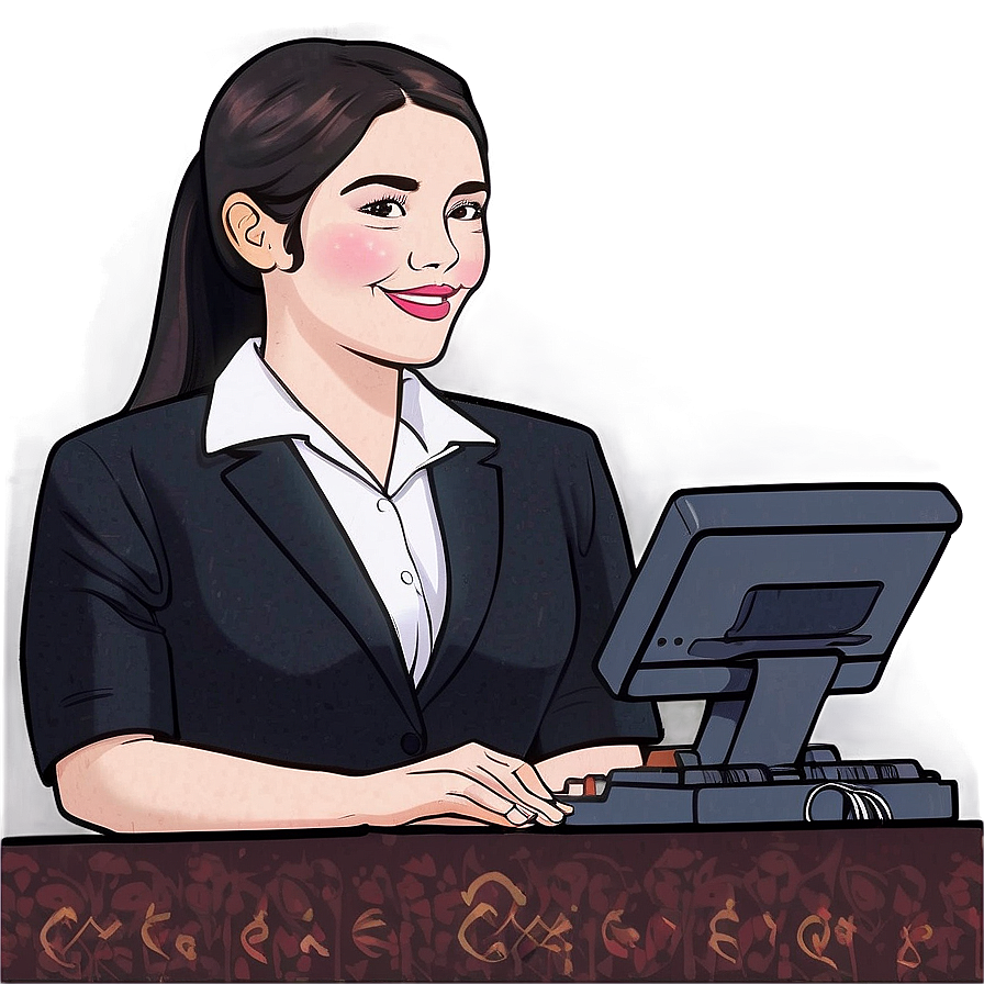 Hotel Receptionist Image Png Fig84