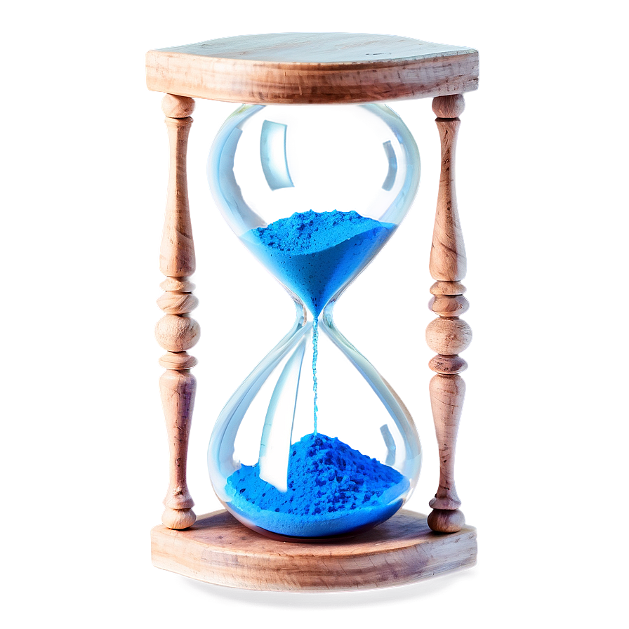 Hourglass With Blue Sand Png 35