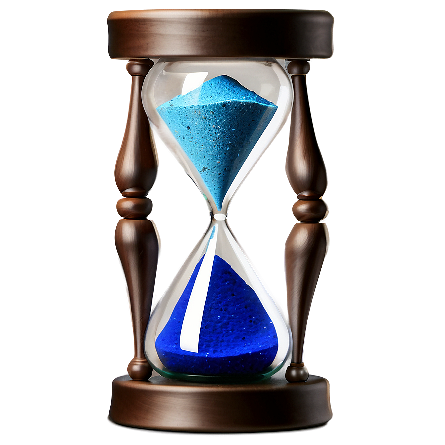 Hourglass With Blue Sand Png Amu59