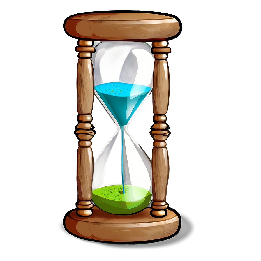 Hourglass With Colored Sands Png 86