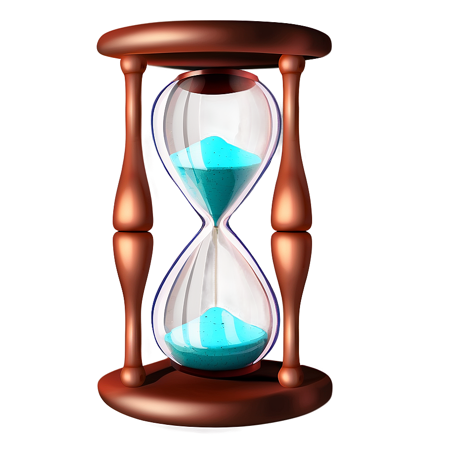 Hourglass With Reflective Surface Png 98