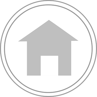 House Icon Circle Frame