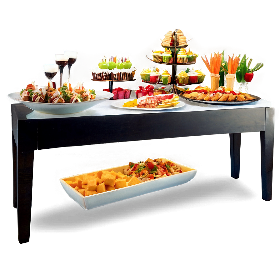 House Party Buffet Table Png Adq