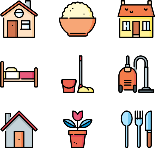 Household Items Vector Icons