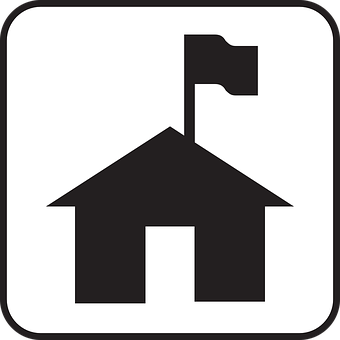 Housewith Flag Icon