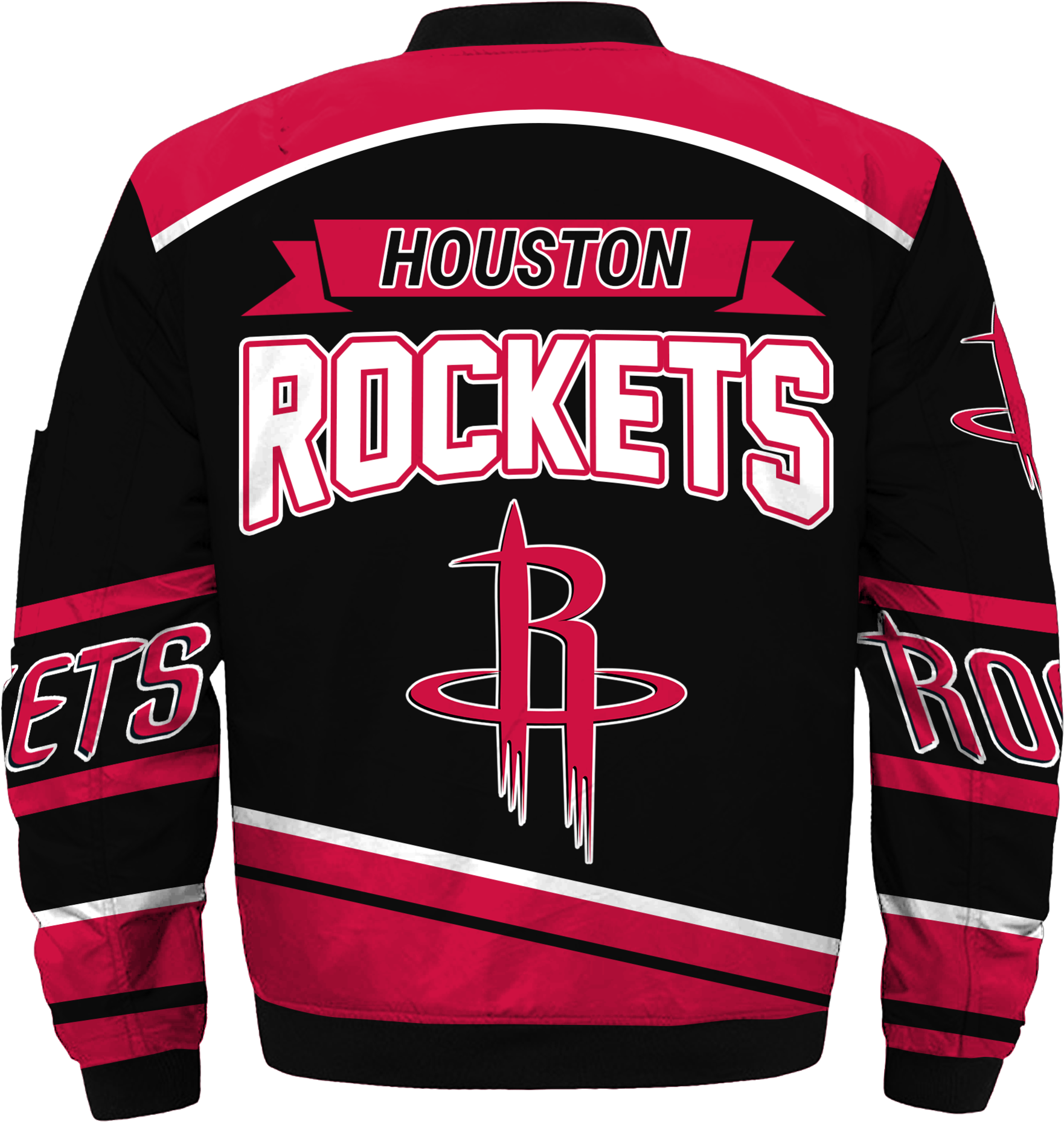 Houston Rockets Blackand Red Jacket