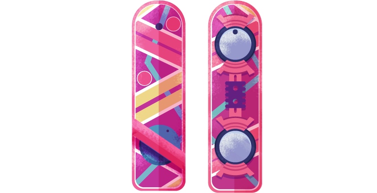 Hoverboard Illustration_ Back To The Future