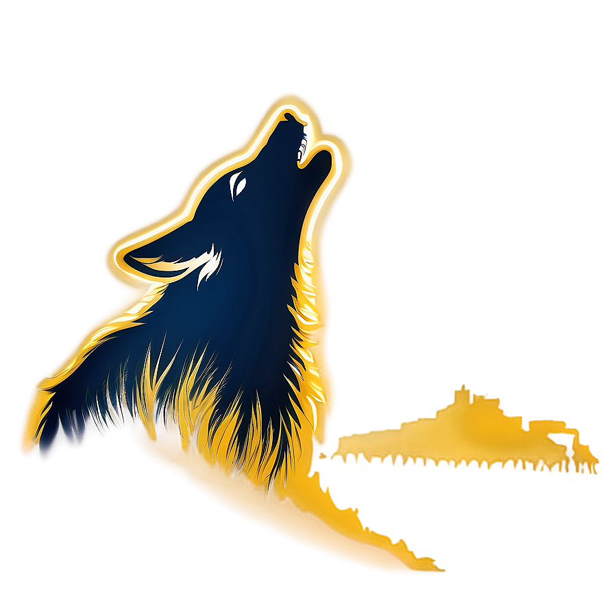 Howling Wolf Silhouette Png Aro