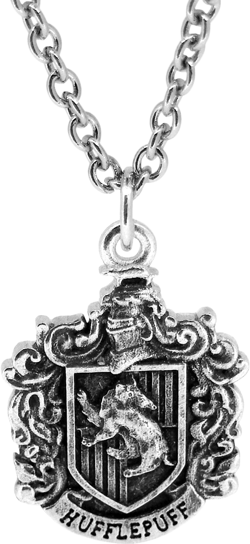 Hufflepuff Crest Pendant Necklace