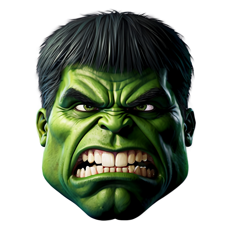 Hulk Face Art Png 66