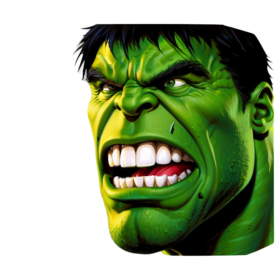 Hulk Face Illustration Png 06272024