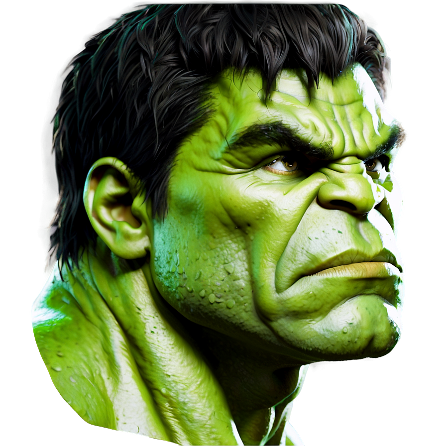 Hulk Face Portrait Png 06272024