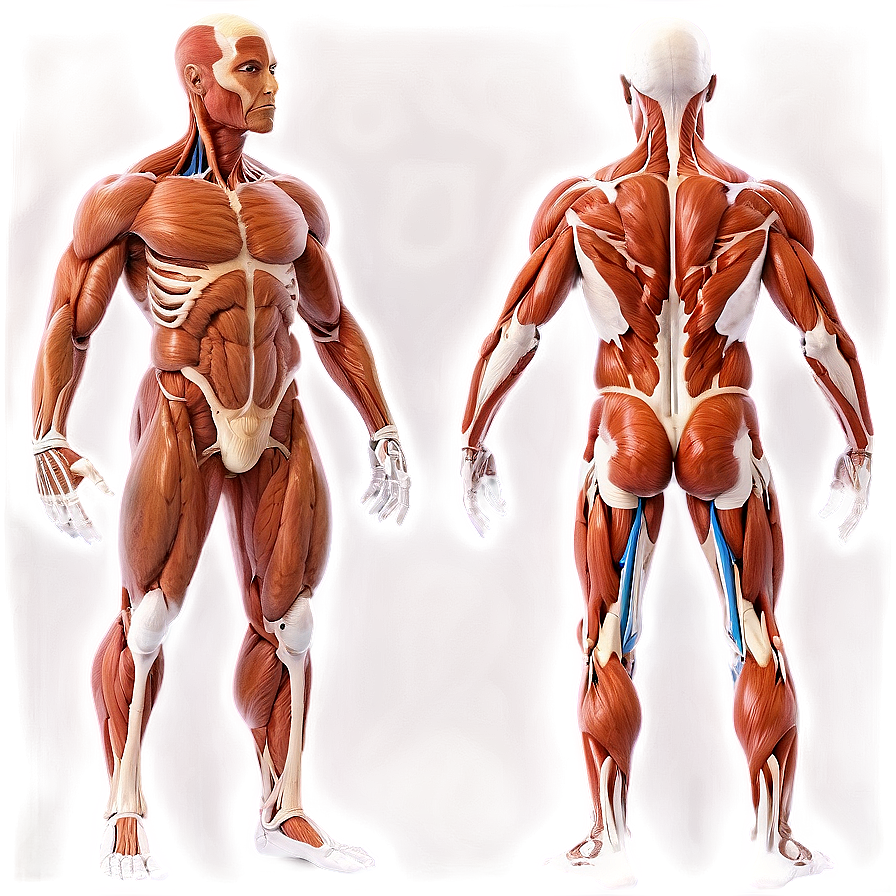 Human Body Muscles Labeled Png Vgv25