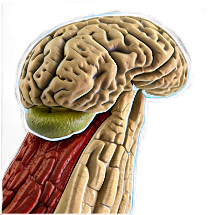 Human Brain Anatomy Illustration