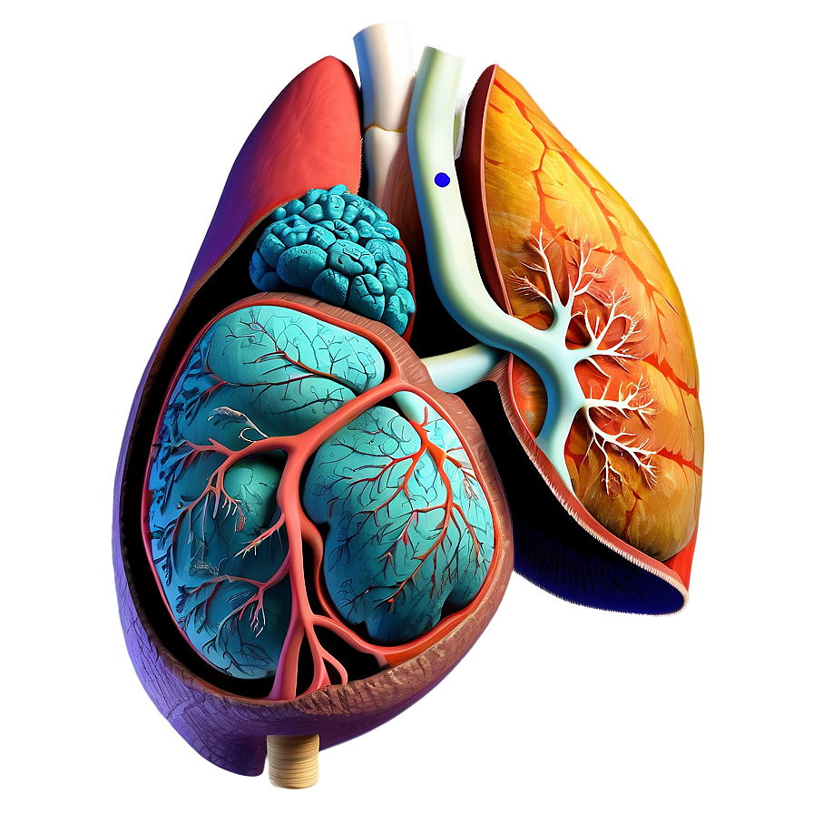 Human Lungs Anatomy Png 9
