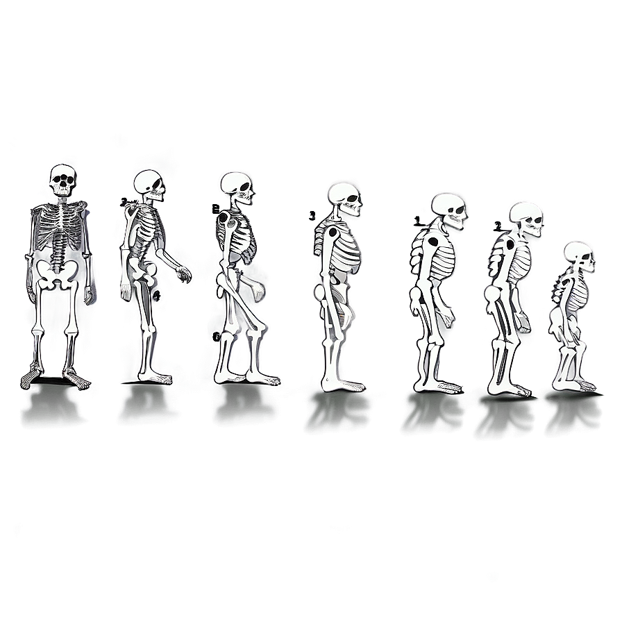 Human Skeleton Evolution Chart Png Ncl62