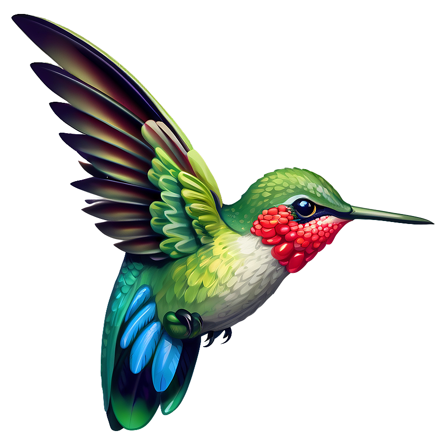Hummingbird Illustration Png 05212024