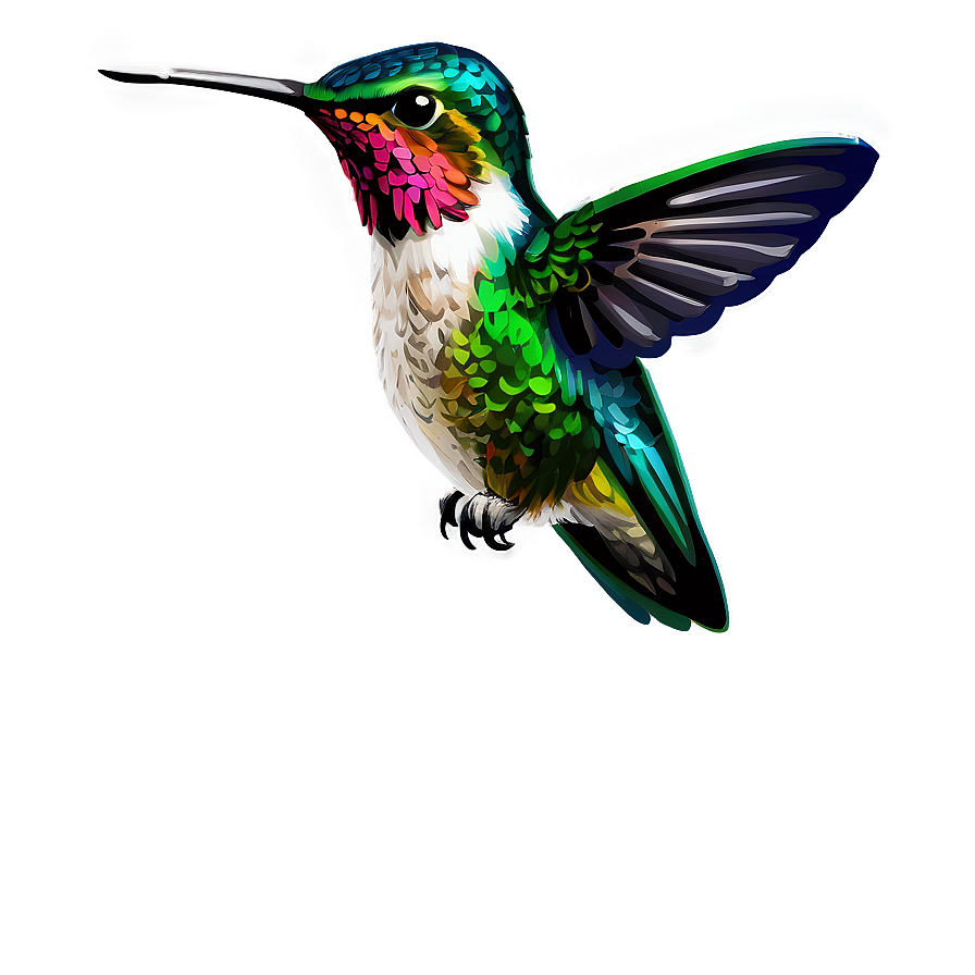 Hummingbird Illustration Png 76
