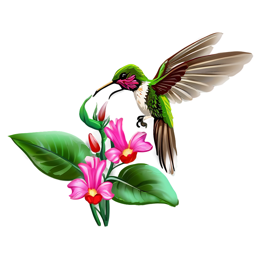 Hummingbird In Garden Png Ayv