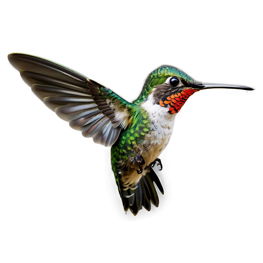 Hummingbird In Garden Png Qmk27