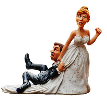 Humorous Wedding Cake Topper