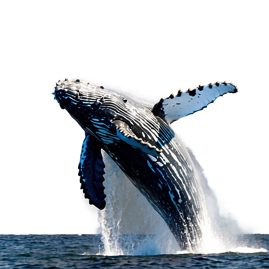 Humpback Whale Surface Breaching Png Vhx