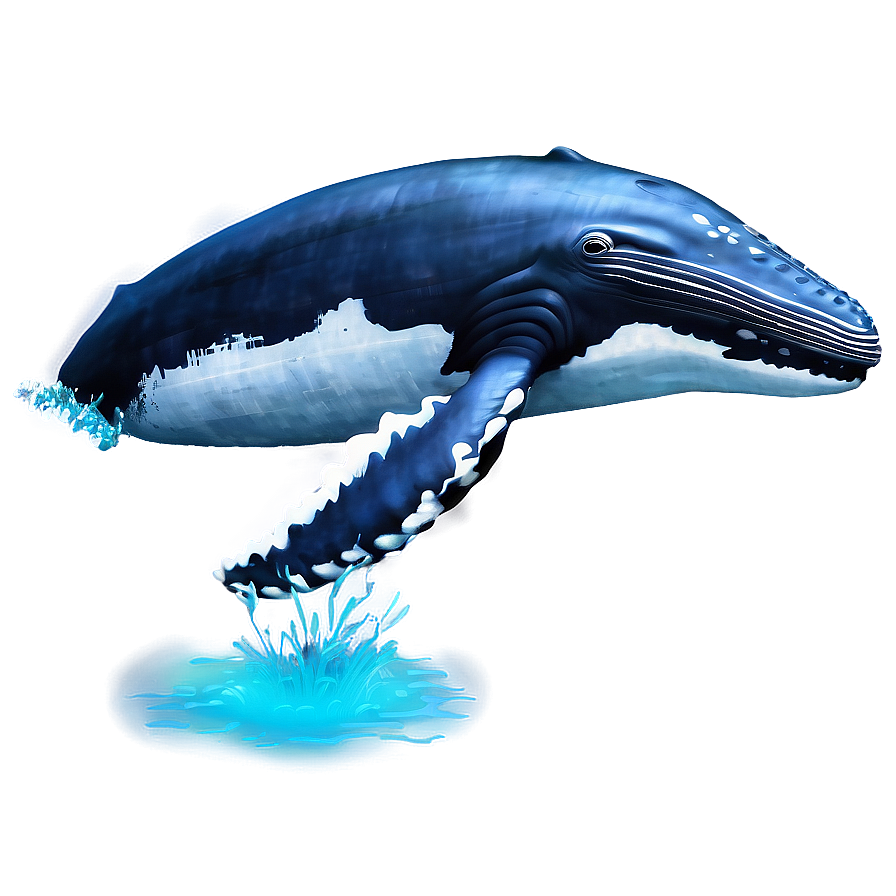 Humpback Whale Underwater Scene Png Nor32