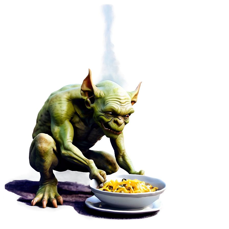 Hungry Goblin Eating Png Dij