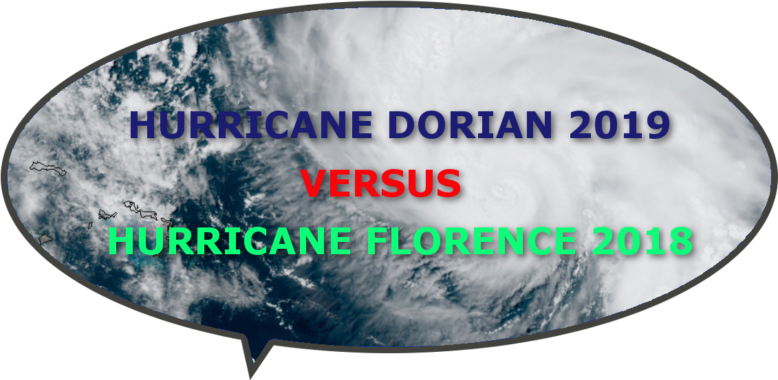 Hurricane Dorian Versus Florence Comparison