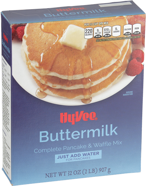 Hy Vee Buttermilk Pancake Mix Box