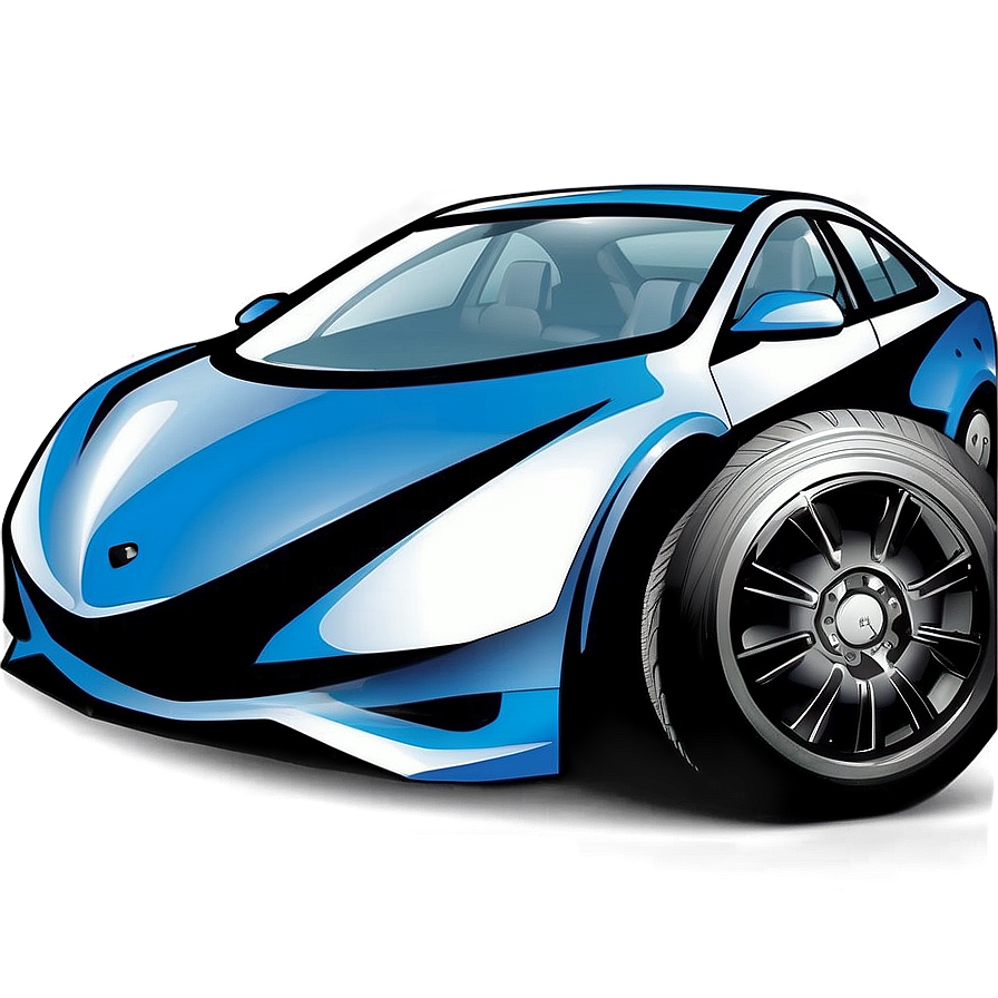 Hybrid Car Vector Illustration Png 06202024