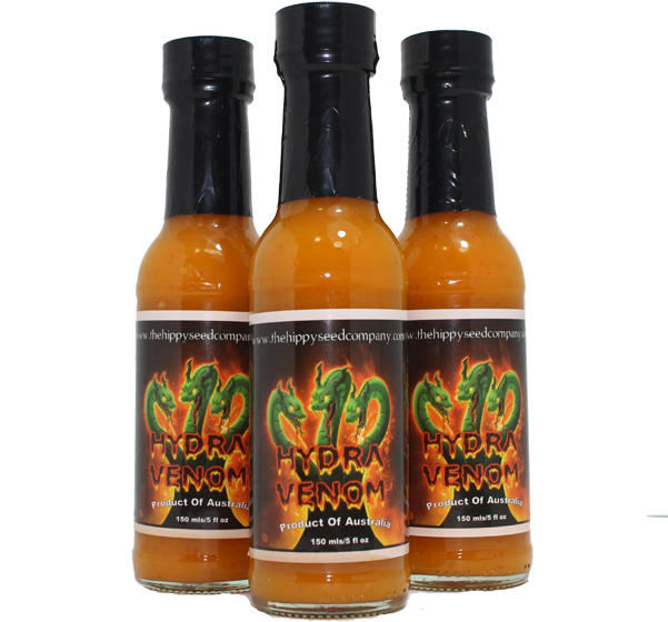 Hydra Venom Hot Sauce Bottles